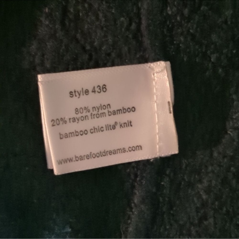 Barefoot Dreams Black CozyChic Calypso Wrap Open Front Waterfall Cardigan S/M - Picture 9 of 9